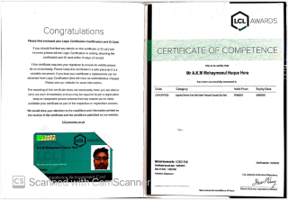 Licenses & Certifications
